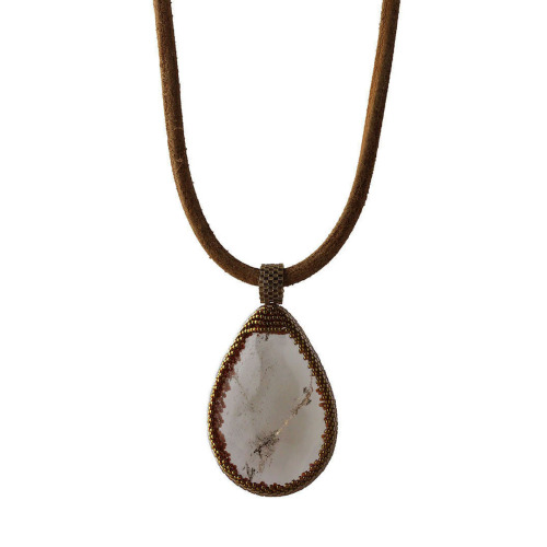 COLAR PEDRA GOTA<br /> R$ 480,00 EM ATÉ 4 X R$ 120,00