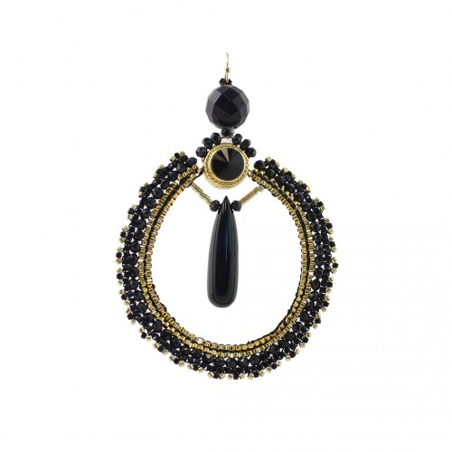 BRINCO CARTAGENA – PRETO<br/>R$ 420,00 EM ATÉ 4 X 105,00